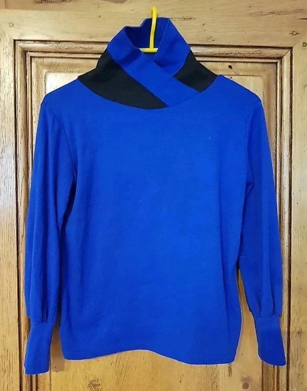 Tunique bleu et noir